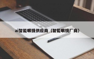 ai智能眼镜供应商（智能眼镜厂商）