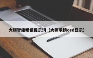 大疆智能眼镜提示词（大疆眼镜osd显示）