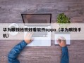 华为眼镜拍照好看软件oppo（华为眼镜手机）